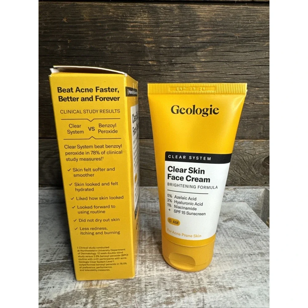 Geologie Clear Skin Face Cream 2oz EXP 05/2026 |‎ MSRP = $49